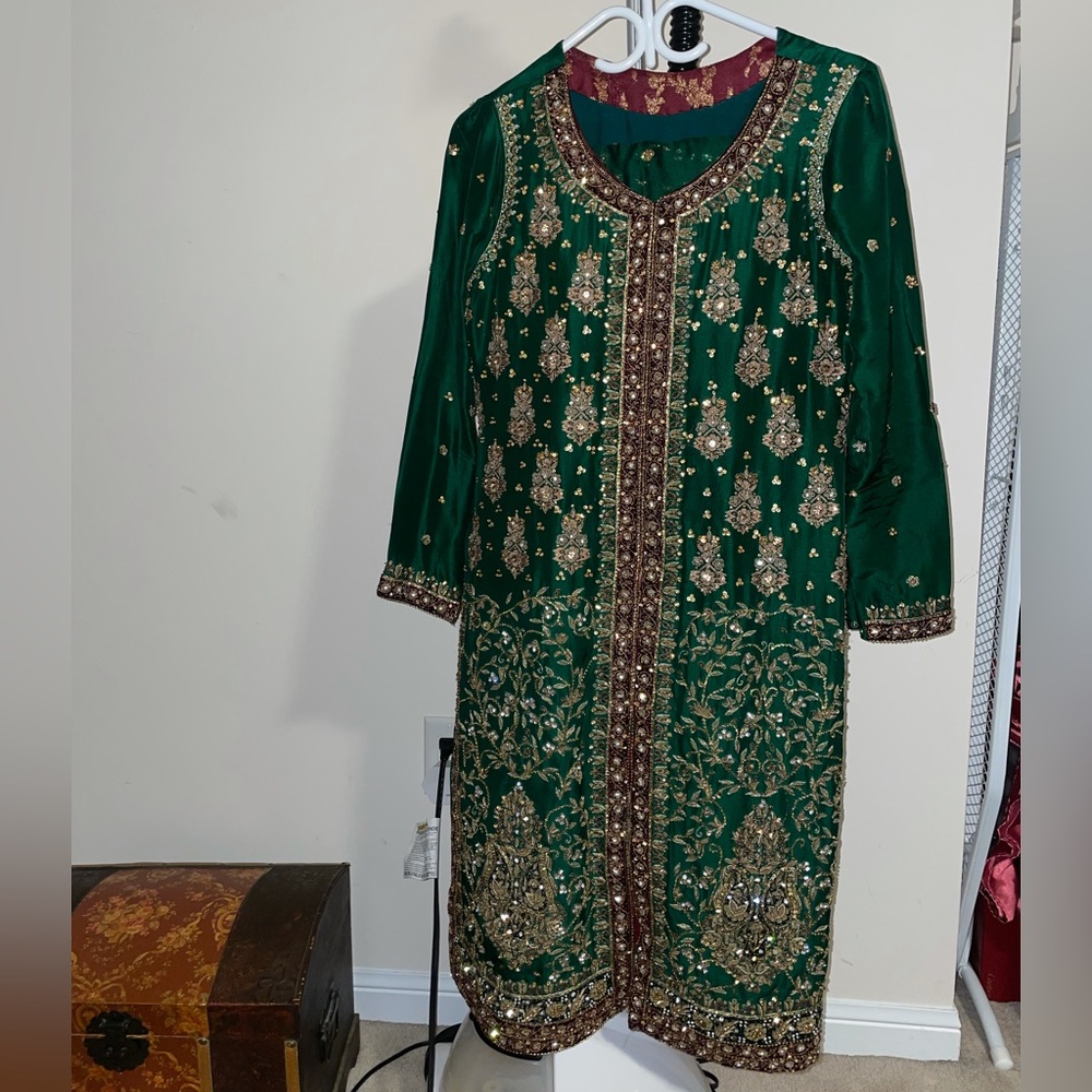 Stunning delicate embroidered Shakeels by Zeeshan Danish bridal wear